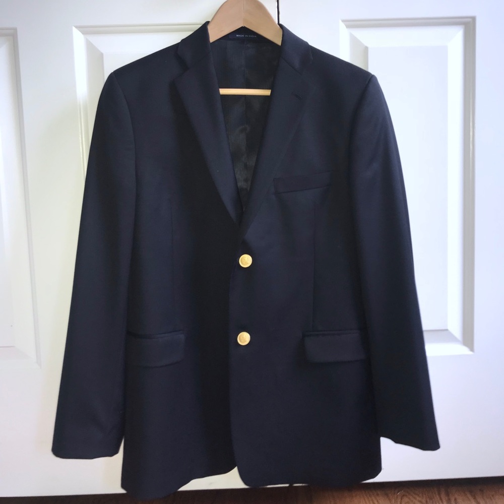 Boys 18 Regular Michael Kors Navy Blazer